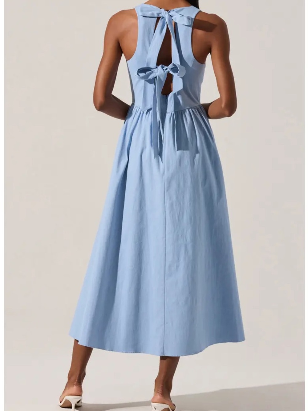 ASTR Bow Back Maxi Dress